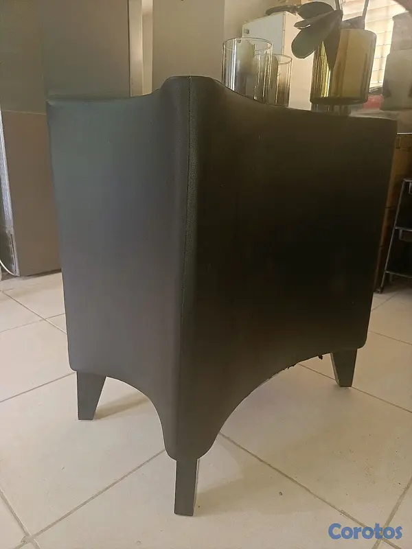 muebles y colchones - Comedor tope cristal negros en leather 4