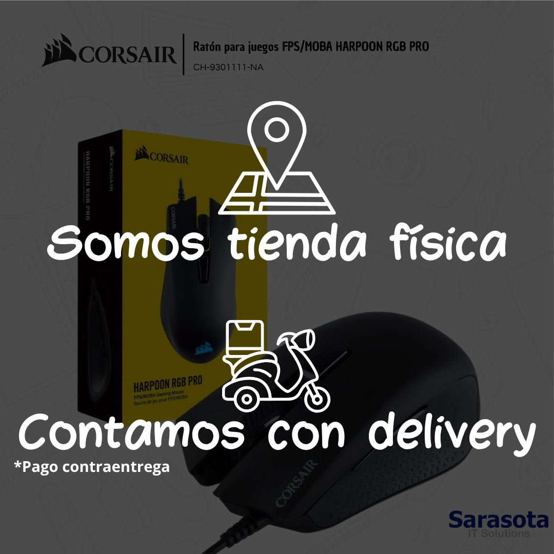 accesorios para electronica - Corsair Ratón para juegos FPS/MOBA HARPOON RGB PRO 3