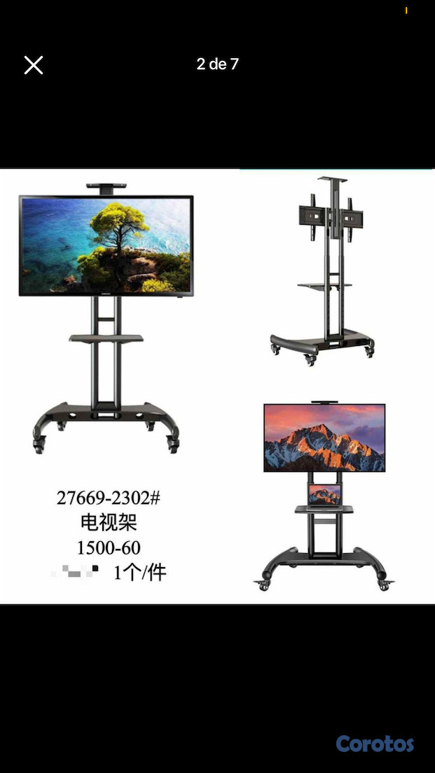 celulares y tabletas - Base o soporte para TV con ruedas, de 32” a 80”  2