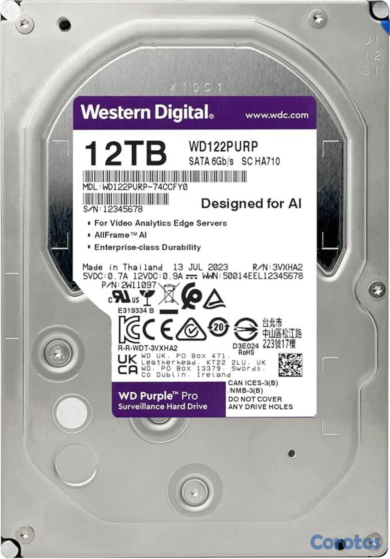 camaras y audio - disco duro sata HDD 10Tb  3