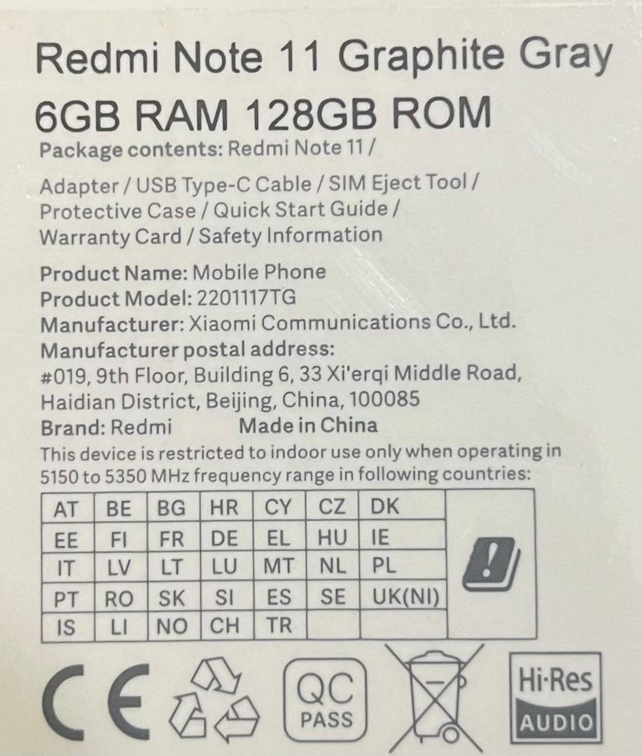 celulares y tabletas - Xiaomi Redmi Note 11 6gb RAM/128gb SELLADO  2