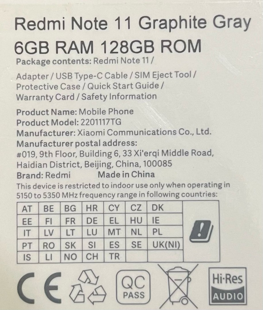 celulares y tabletas - Xiaomi Redmi Note 11 6gb RAM/128gb SELLADO  3
