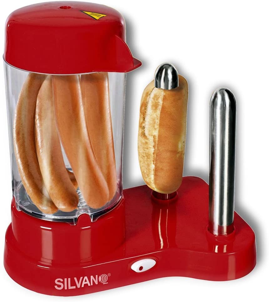 electrodomesticos - Máquina de hacer Hot Dog, cocina las salchichas y tuesta el pan 450 W 2