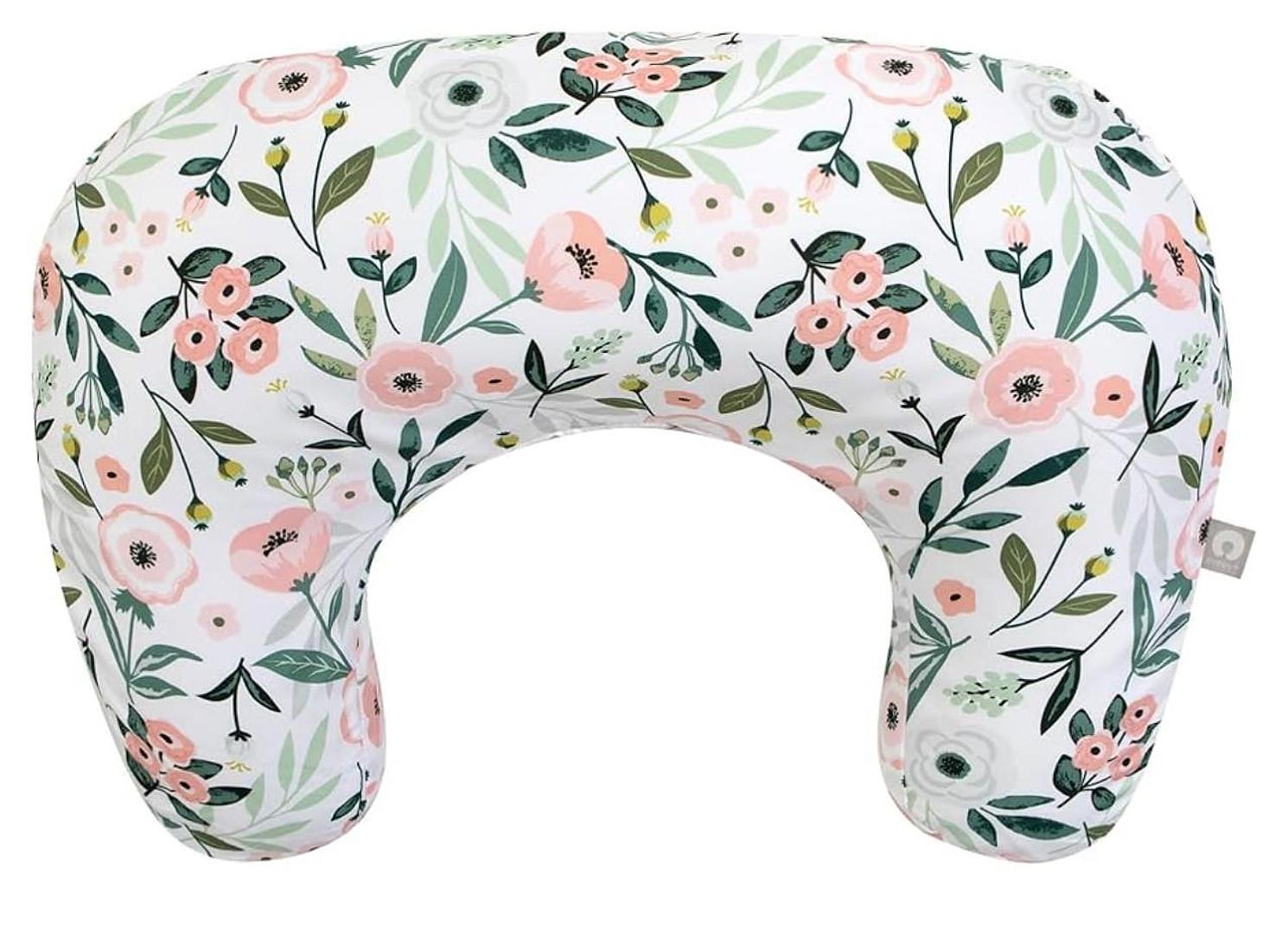 accesorios - Almohada de lactancia, flores rosas de jardín.