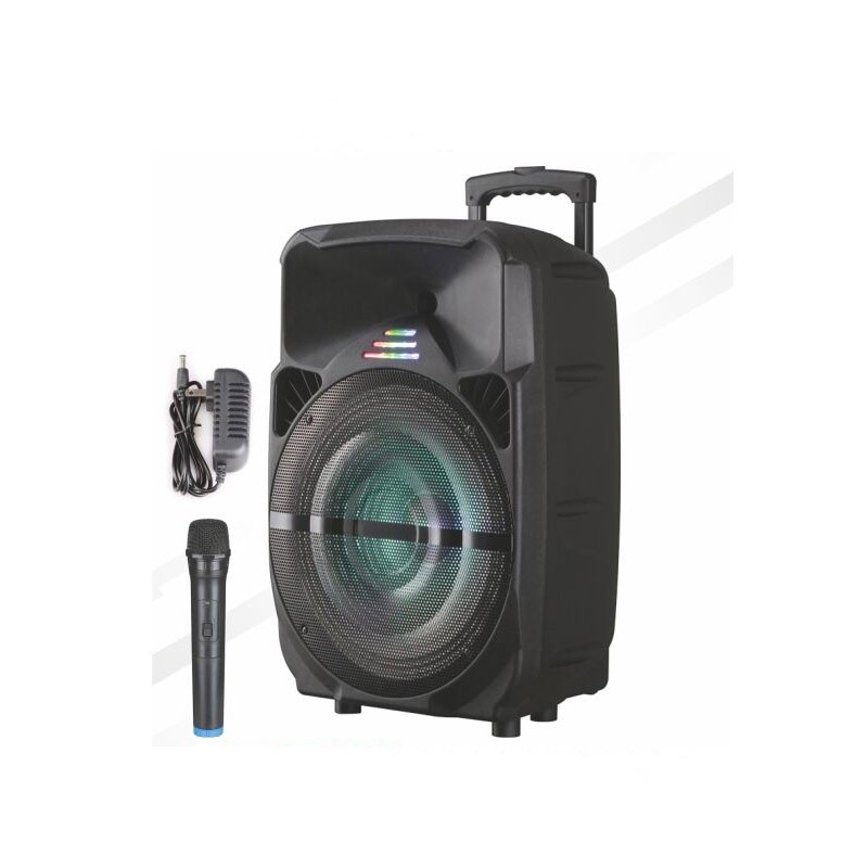 camaras y audio - Bocina portátil de 15 pulgadas, con micrófono inalámbrico 2