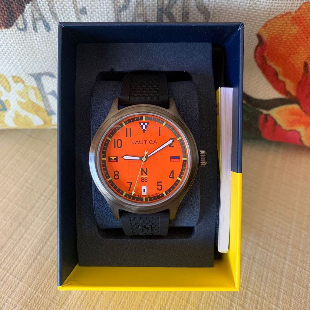 joyas, relojes y accesorios - Reloj Nautica NAPCFS915 41mm Naranja/Negro