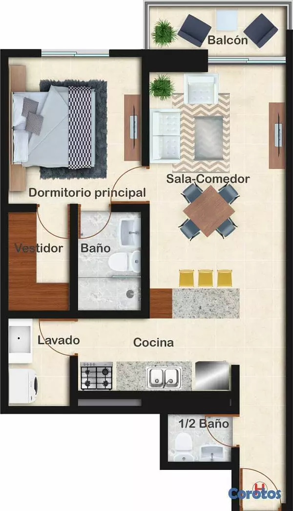 apartamentos - ¡Proyecto Moderno en La Julia 2hab! 6