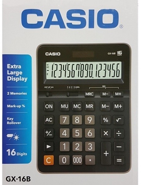 impresoras y scanners - Calculadora Casio GX-16B 16 Dígitos Pila-solar