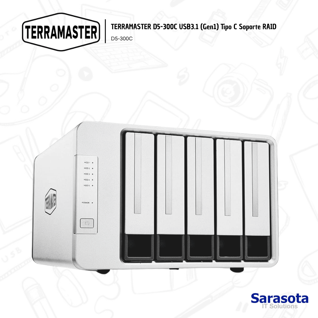 accesorios para electronica - Terramaster Raid Store D5-300C Somos Sarasota 0