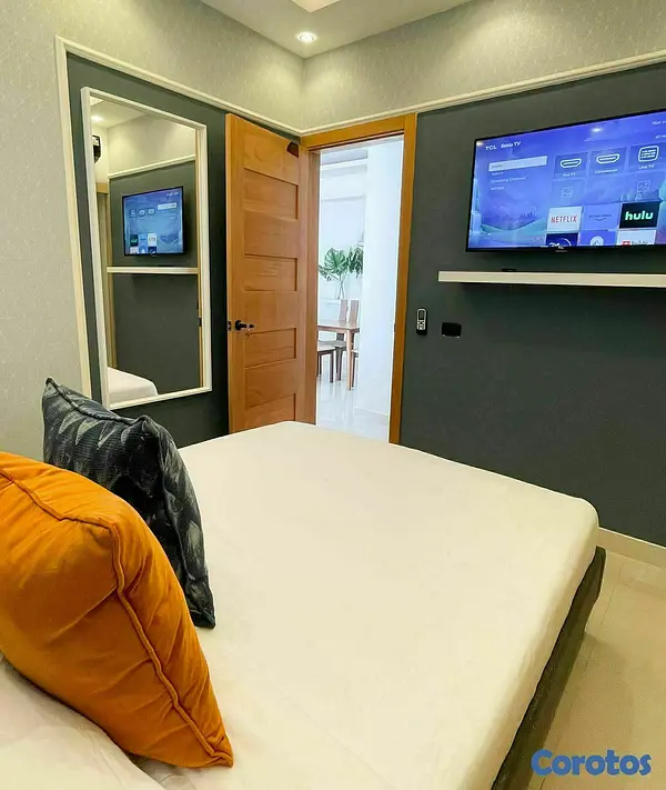 apartamentos - Alquilo en Torre Apto Amueblado de 2 Habs PD264 8
