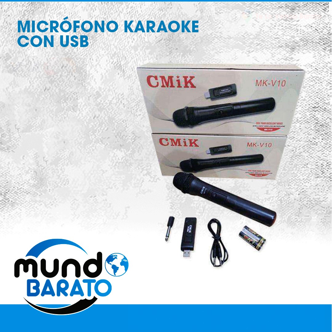 accesorios para electronica - Microfono Inalambrico USB karaoke Profesional ALTA CALIDAD