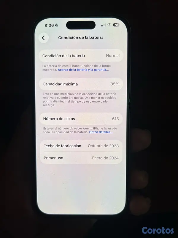 celulares y tabletas - vendo iPhone 15 pro de 512gb 3