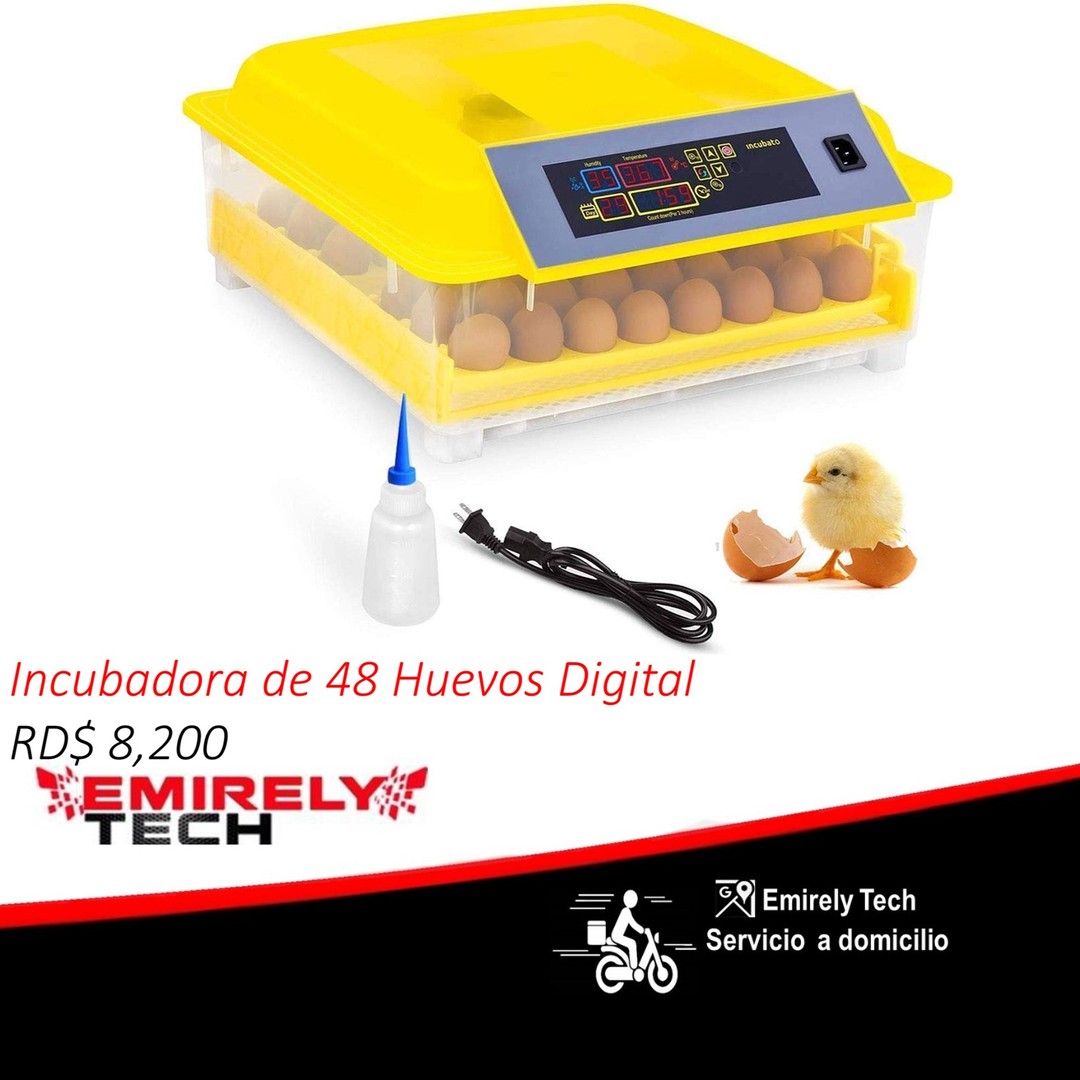 animales y mascotas - Incubadoras de 48 huevos digital  automatico para Pollo Pato Aves de corra 0