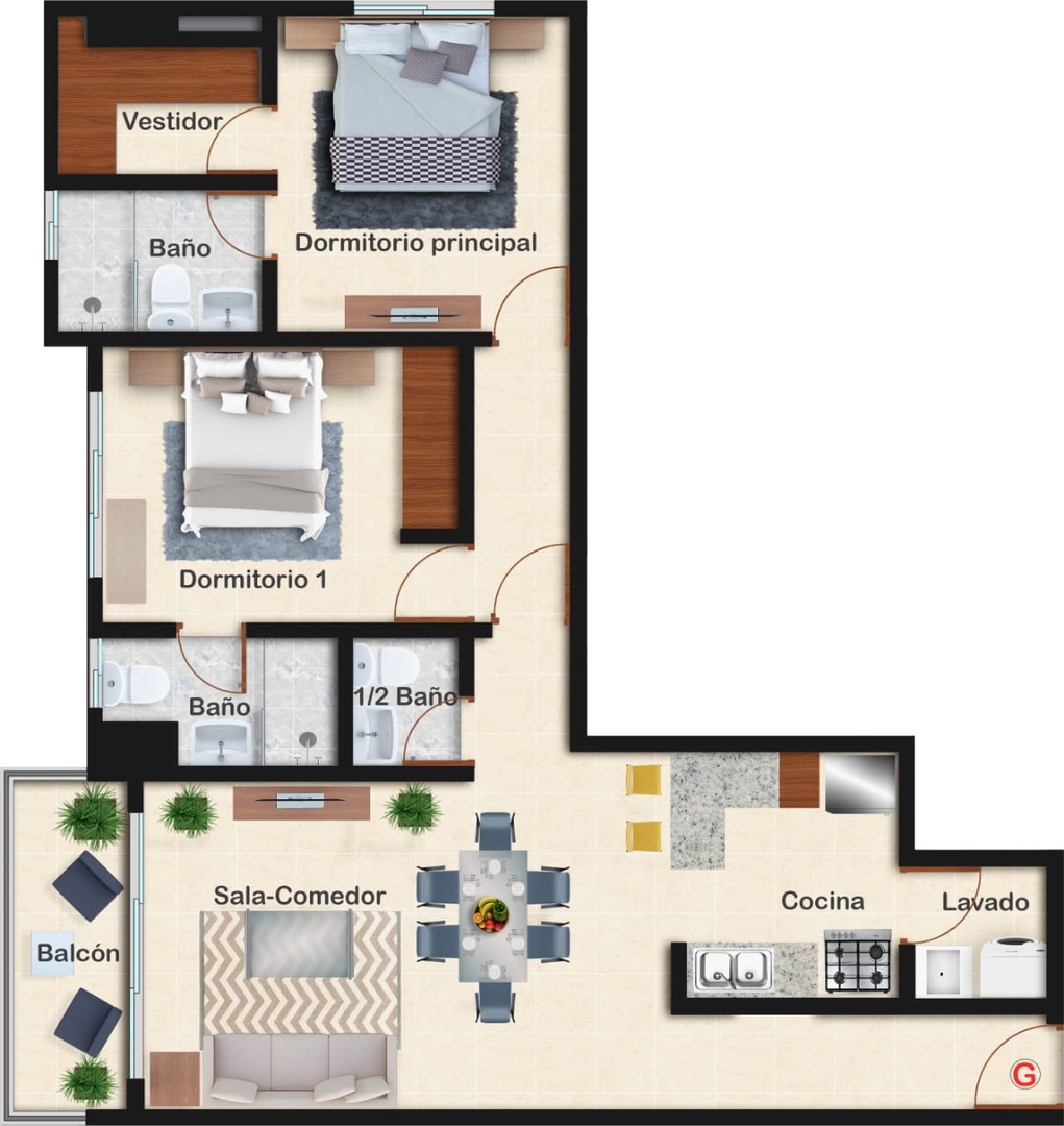 apartamentos - Apartamento  7