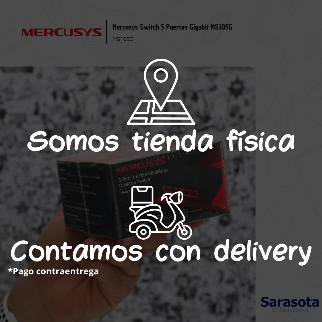 accesorios para electronica - Mercusys Switch 5 Puertos Gigabit MS105G MS105G 3