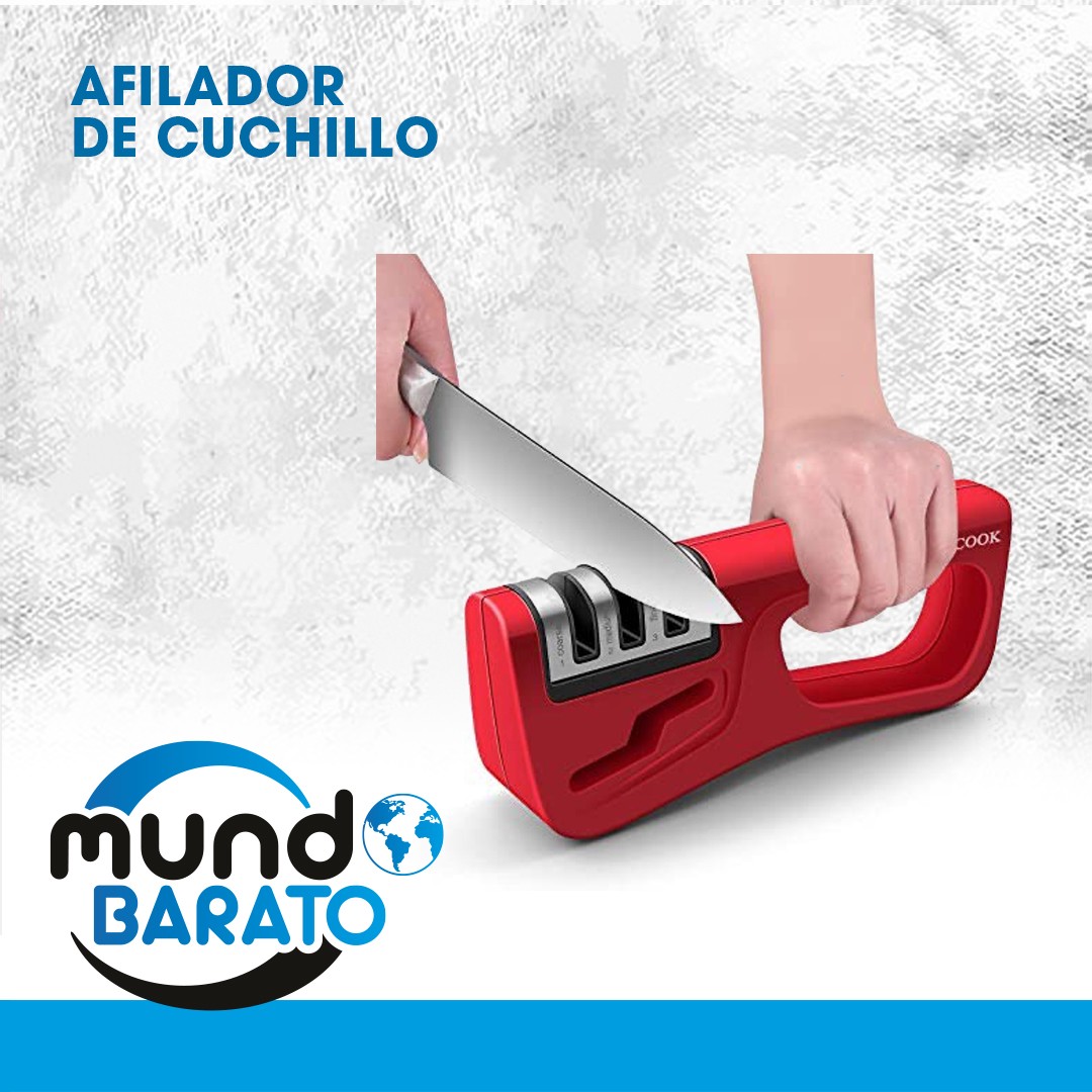 electrodomesticos - Afilador de cuchillos de cocina, incluye ranura para afilar tijeras. Esmeril  0