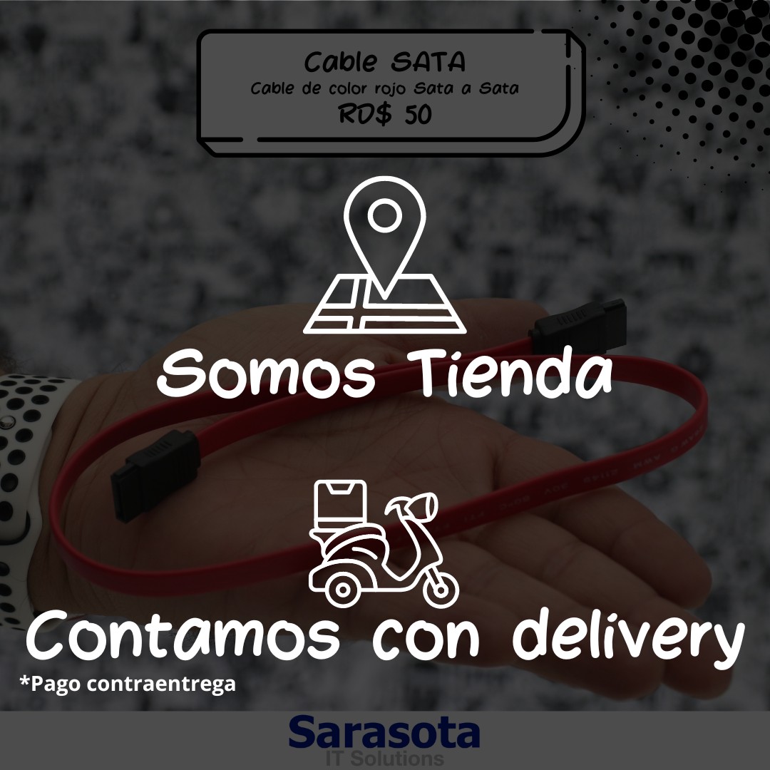 accesorios para electronica - Cable SATA Rojo Somos Sarasota IT Solutions 1