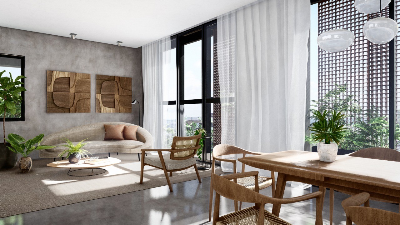 apartamentos - ESTUDIO CON LINEA BLANCA Y PISCINA LA TRINITARIA SANTIAGO 2024 1