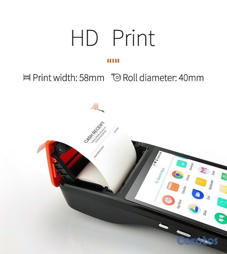 impresoras y scanners - PDA 4g ideal para sistema de facturacion, venta de loteria, recargas 5