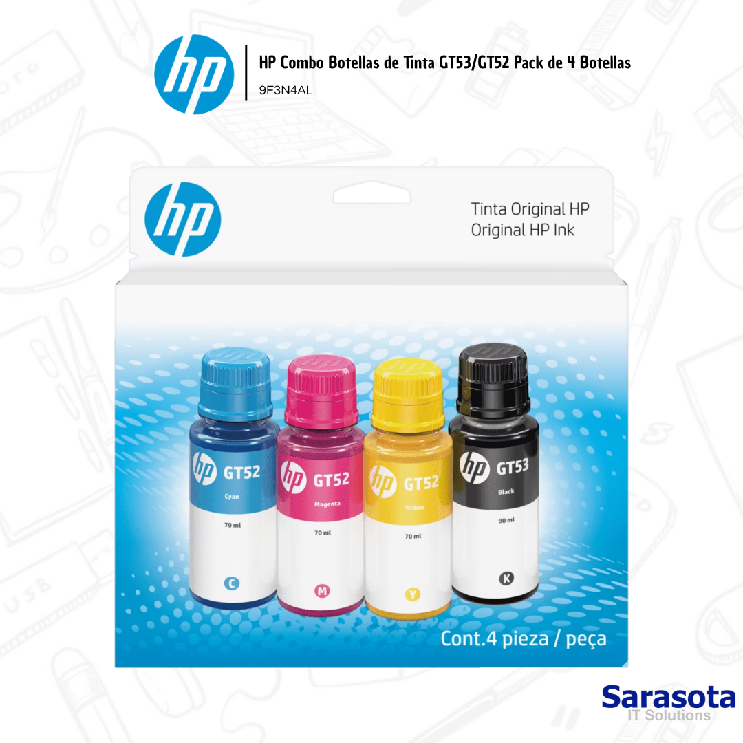 impresoras y scanners - HP Combo Botellas de Tinta GT53/GT52  2
