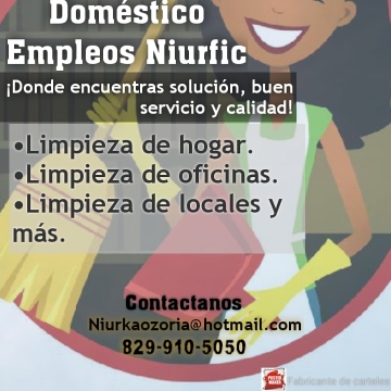 Domestico empleos niurfic. (Agencia )