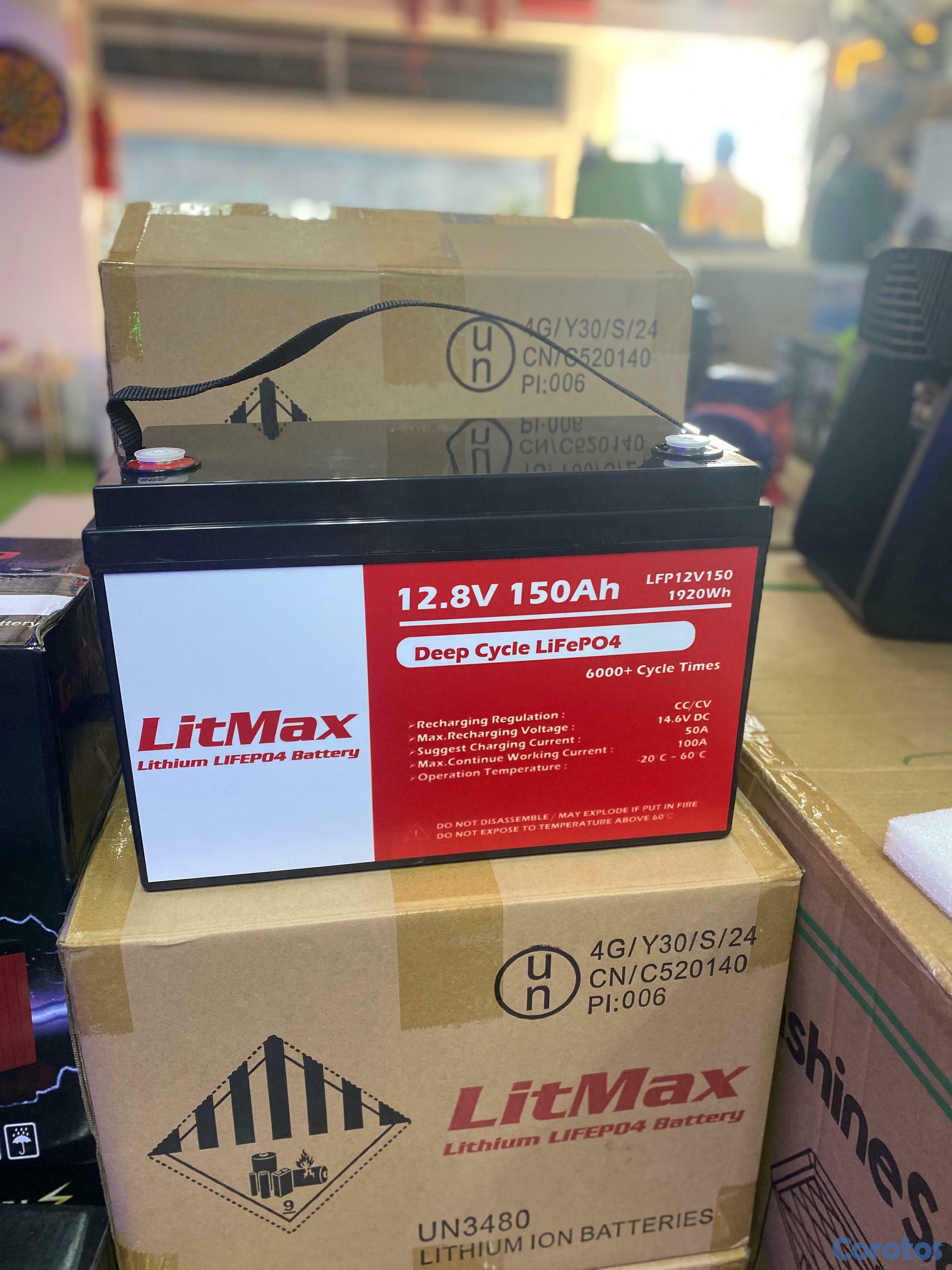 plantas e inversores - Baterías litmax de litio 12vol/ 150 AH disponible ✔️