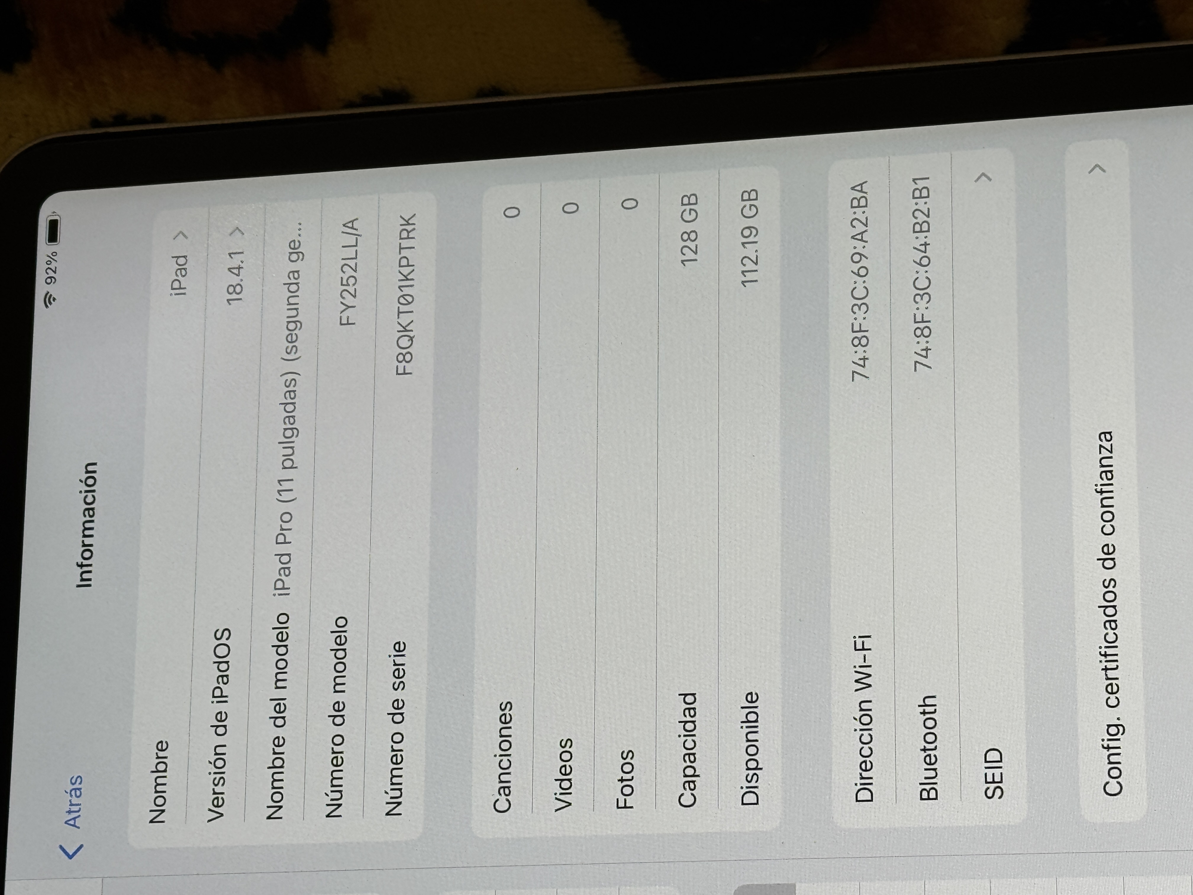 celulares y tabletas - IPAD pro 2da generacion 128gb  2