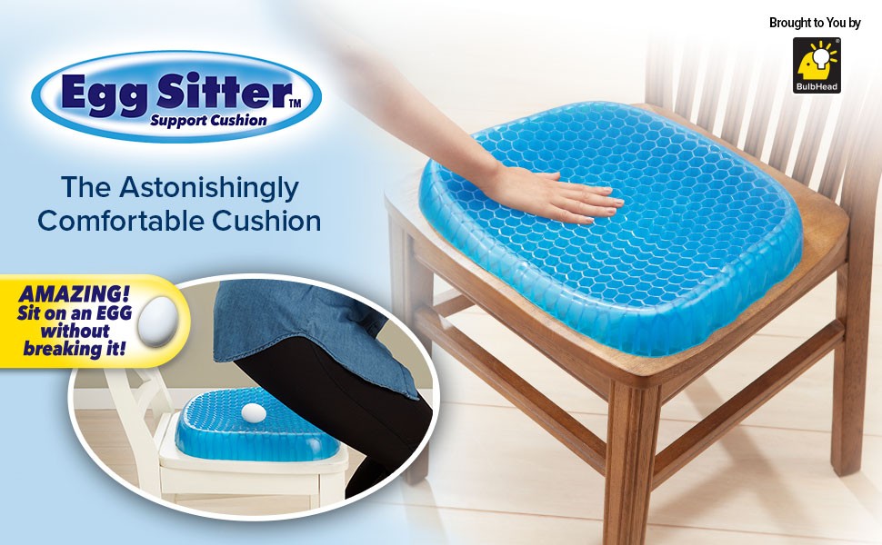 muebles y colchones - Cojín de gel de apoyo para asiento de oficina en casa Egg Sitter  0