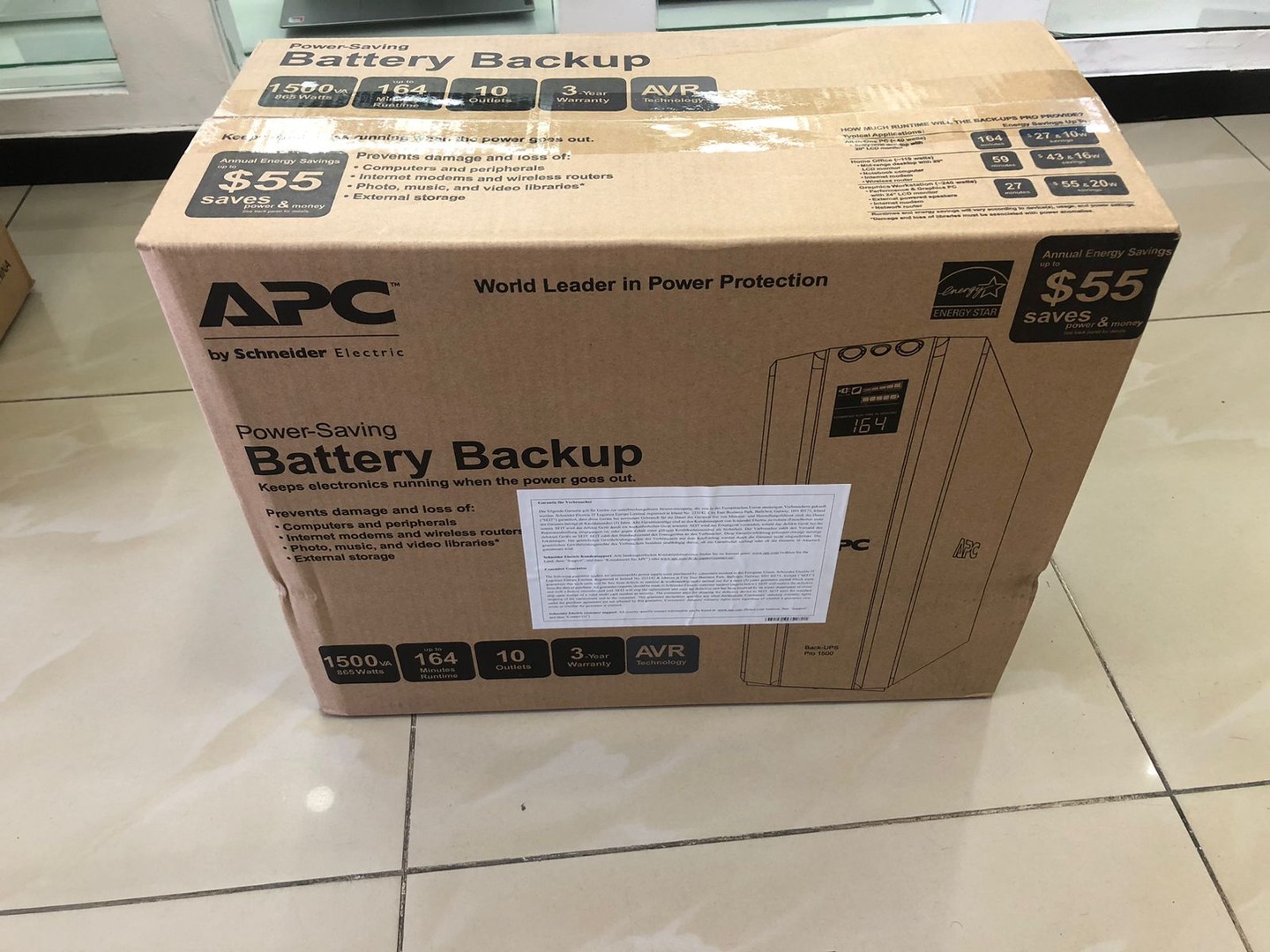 otros electronicos - UPS APC 1500G - 1500VA - 865 Walts - Battery Backup 2