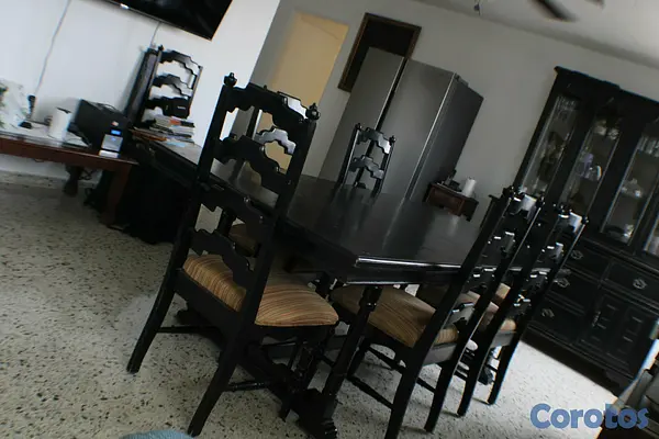 muebles y colchones - Juego de Comedor en Caoba Centenaria 3