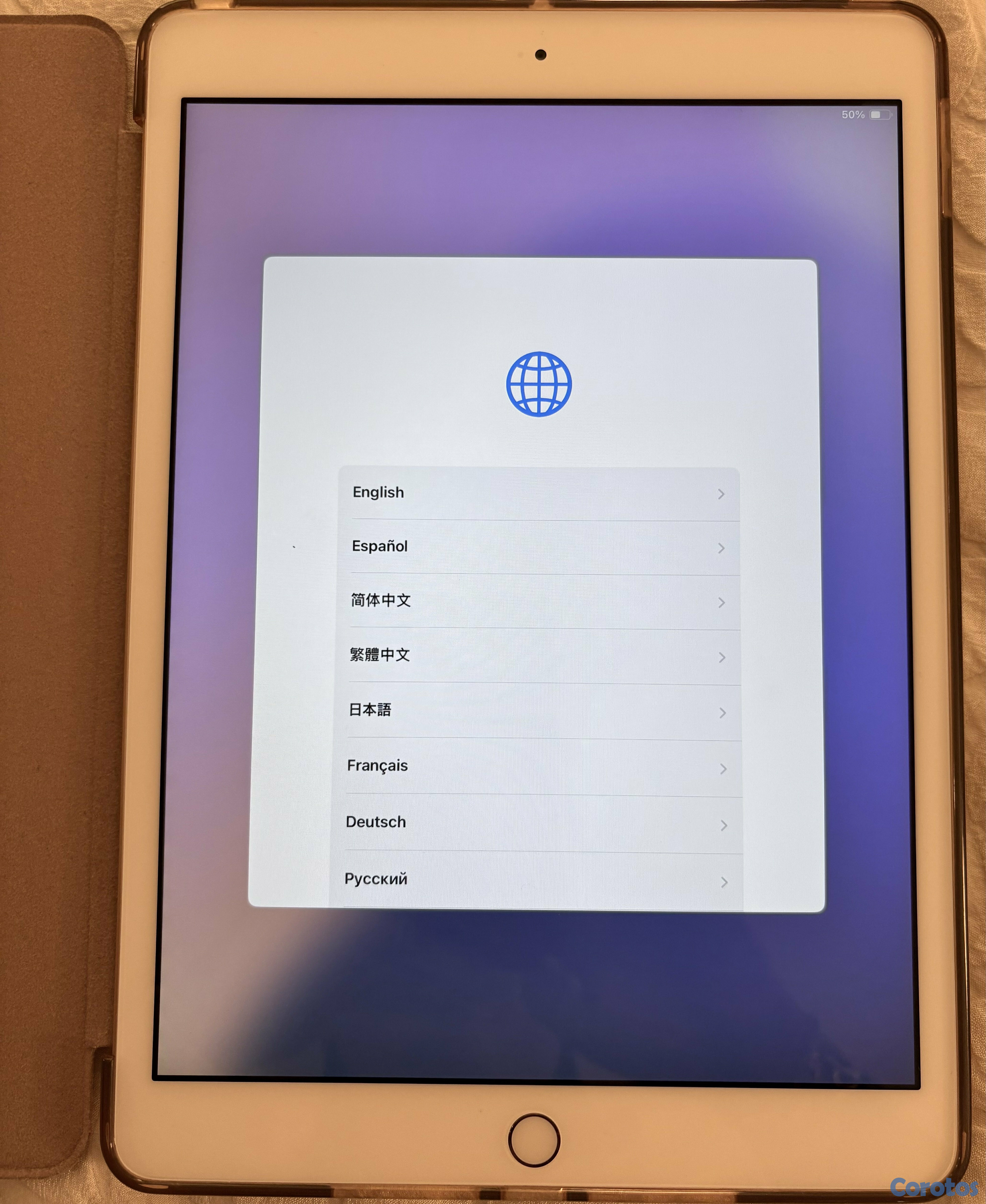 celulares y tabletas - iPad serie 8 casi nueva Rose Gold con su case y cargador y su caja  1