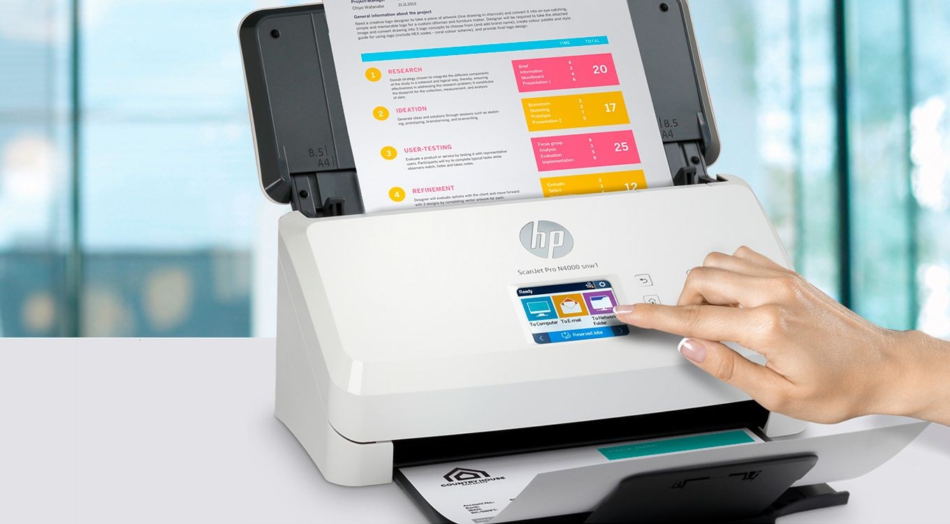 impresoras y scanners - SCANNER HP SCANJET PRO N4000 SNW1 - SHEET FEED - LETTER - 1200 X 1200 DPI - ADF  1