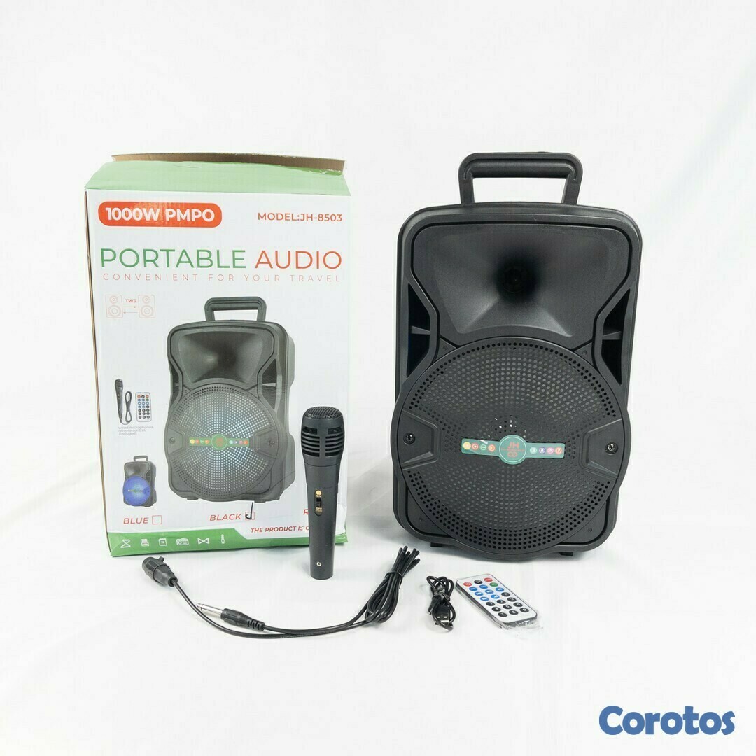 camaras y audio - Bocina de 8 pulgada JH-8503, incluye micrófono 3