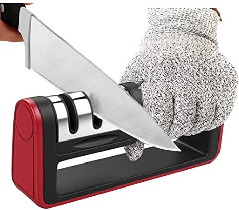 electrodomesticos - Afilador de cuchillos de cocina, incluye ranura para afilar tijeras. Esmeril  1
