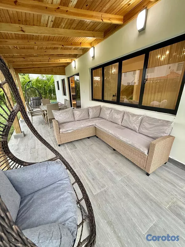 casas vacacionales y villas - VENDO LA ÚNICA VILLA NUEVA DISPONIBLE DENTRO DE ME 4