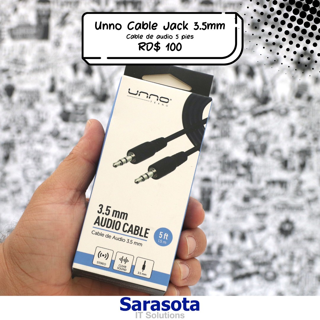 accesorios para electronica - Cable de audio Jack 3.5mm de 5 pies