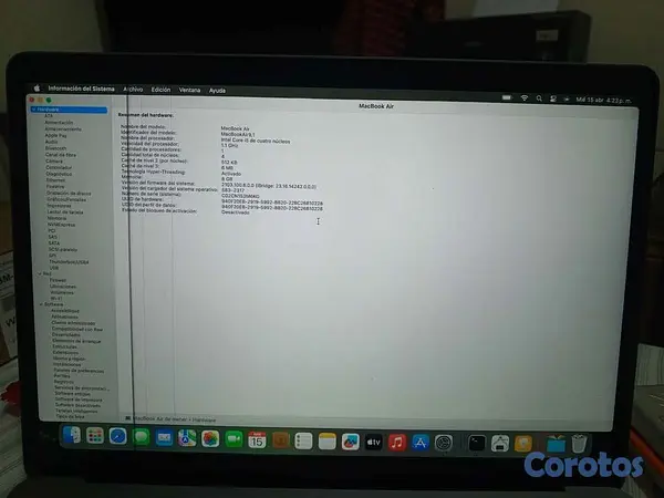 computadoras y laptops - Apple MacBook Air 13” 2020 i5 | 512GB SSD | 8GB RA 7