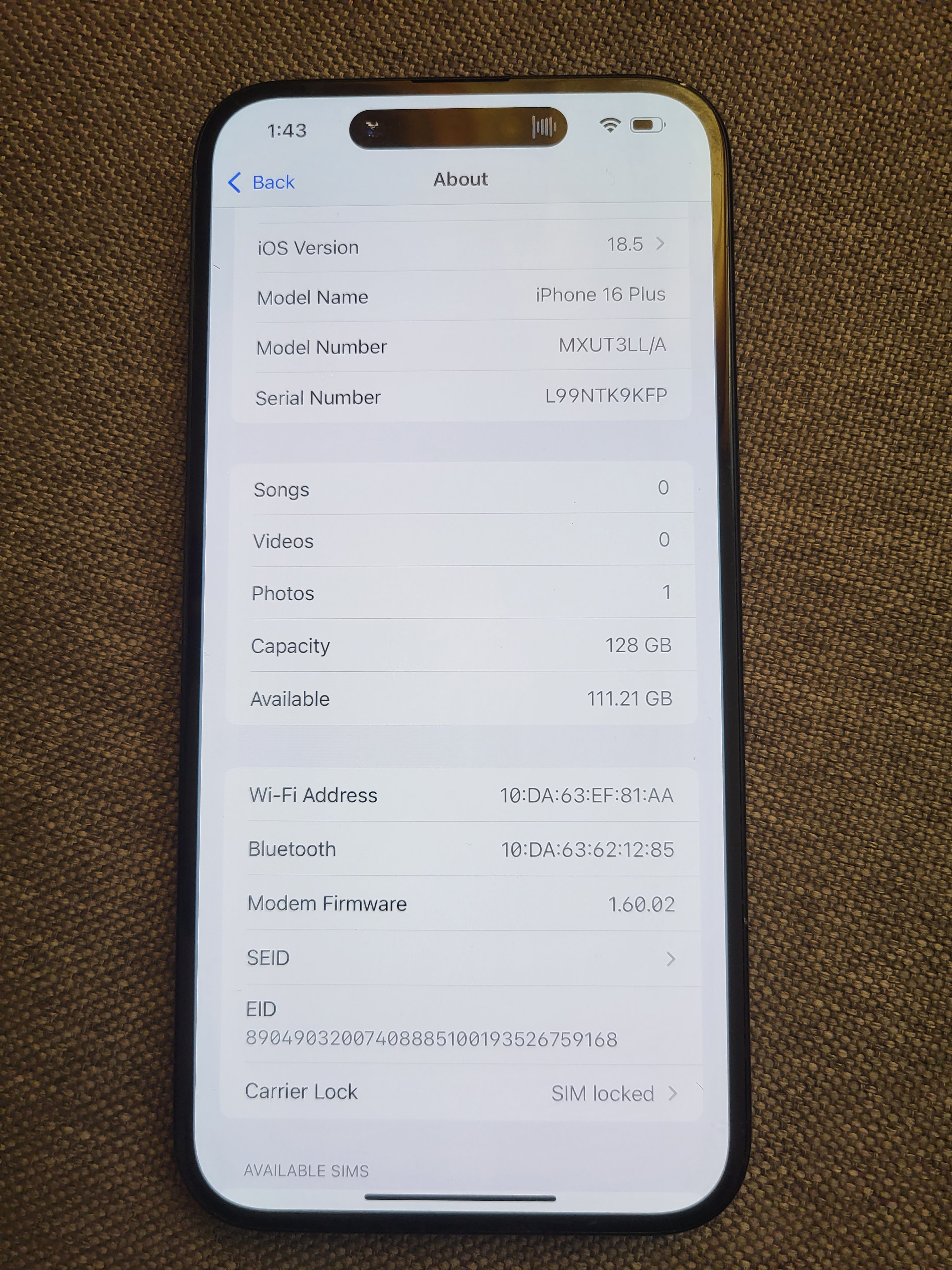 celulares y tabletas - iphone 16Plus instalar sim-físico  7
