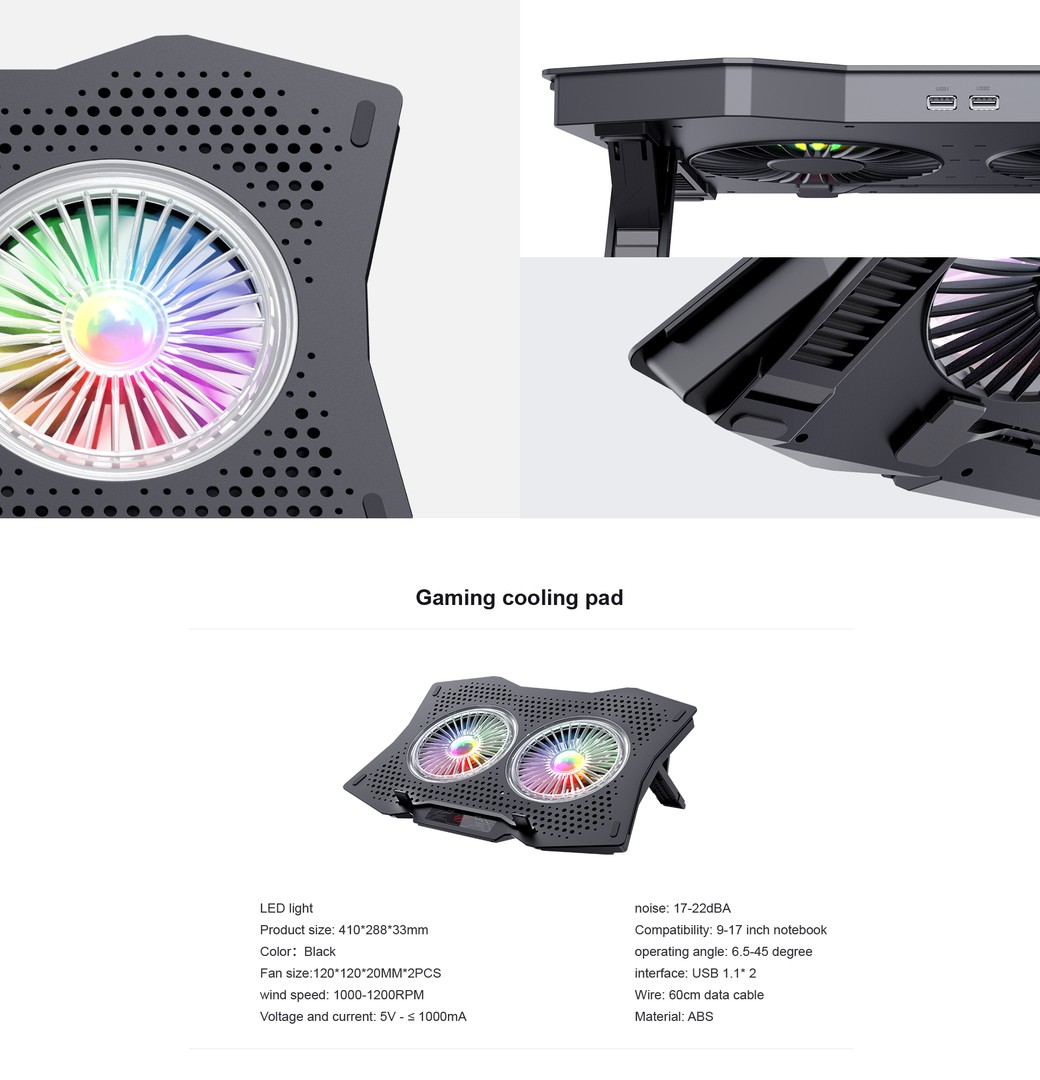 computadoras y laptops - FAN COOLER, 10" hasta 17 pulgadas 1