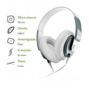 computadoras y laptops - AUDIFONO CON MICROFONO KLIPXTREME- OBSESSION - STEREO - BLANCO - CONTROL DE VOLU 0