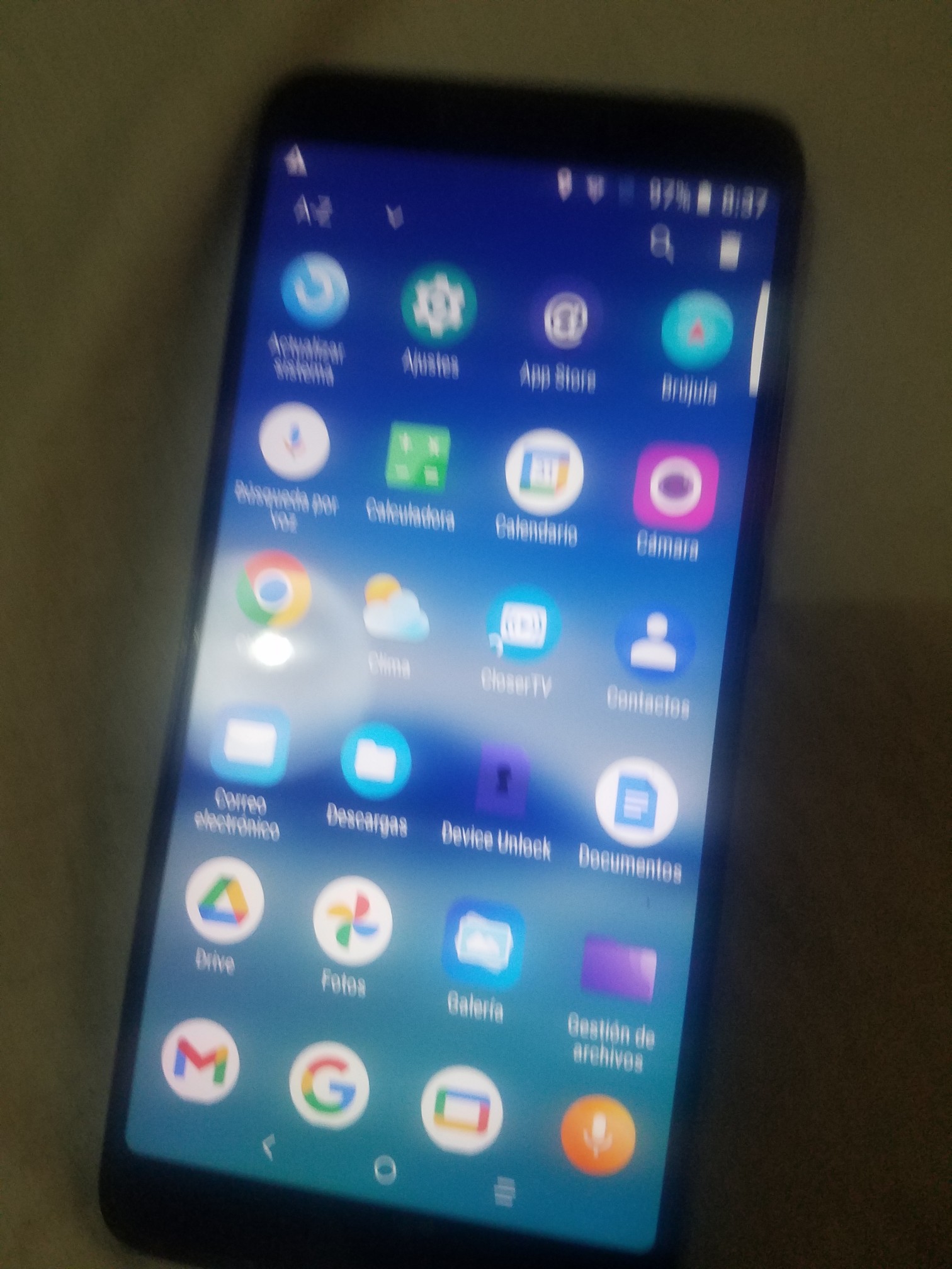 celulares y tabletas - Alcatel modelo 6062w reconocimiento de huella