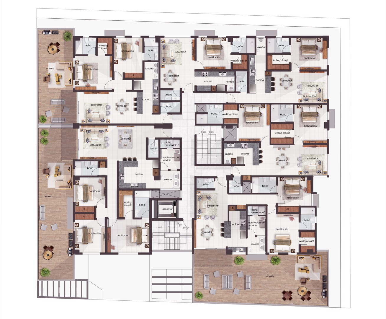 apartamentos - Bello proyecto de apartamentos en la zona universitaria 1