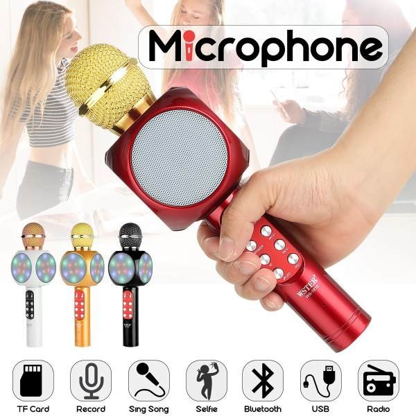 otros electronicos - Microfono Inalambrico Bluetooth Karaoke con Bocina Recargable Inhalambrico 2