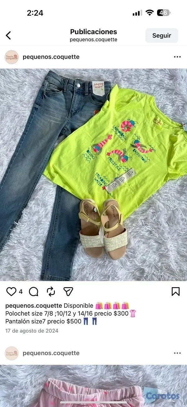 ropa y zapatos - caja de ropa de niña  4