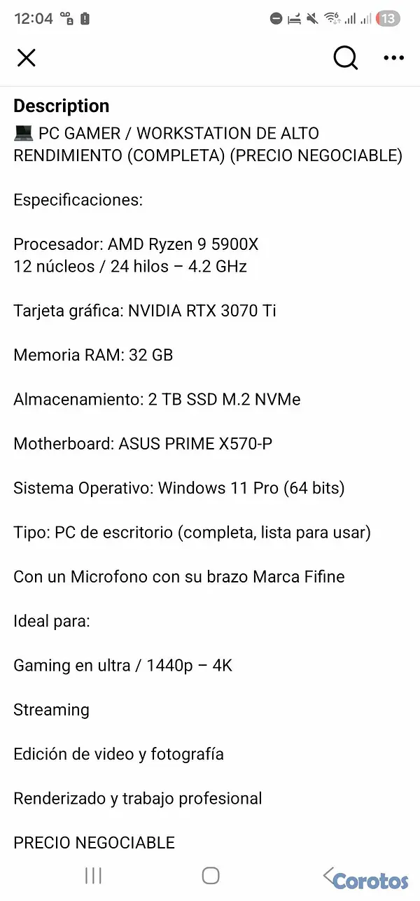 computadoras y laptops - PC DESKTOP EN VENTA PRECIO NEGOCIABLE 7