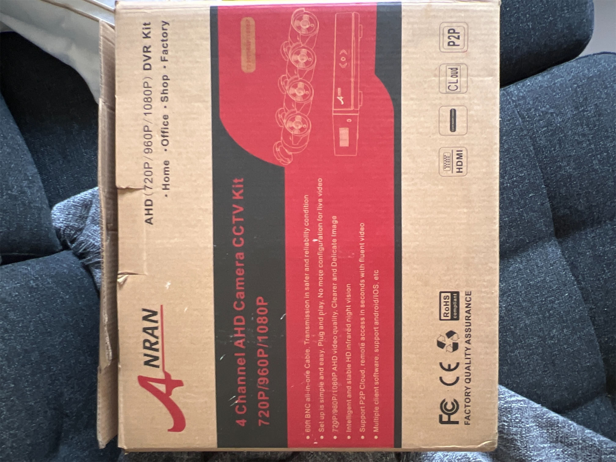 camaras y audio - Juego de cuatro (4) cámaras marca ANRAN de seguridad nuevas en su caja 2