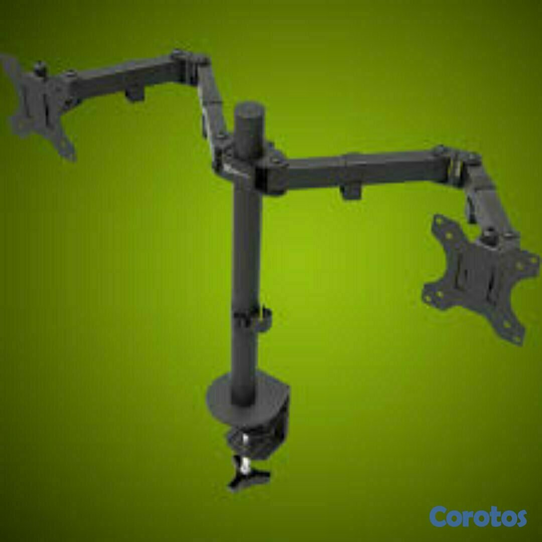 computadoras y laptops - SOPORTE PARA MONITOR LCD KLIPX DOBLE, PARA DOS MONITORES, 13-32 pulgadas  3