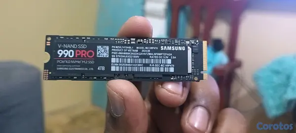 computadoras y laptops - samsung 990 pro nvme m.2 ssd 4 tb 3