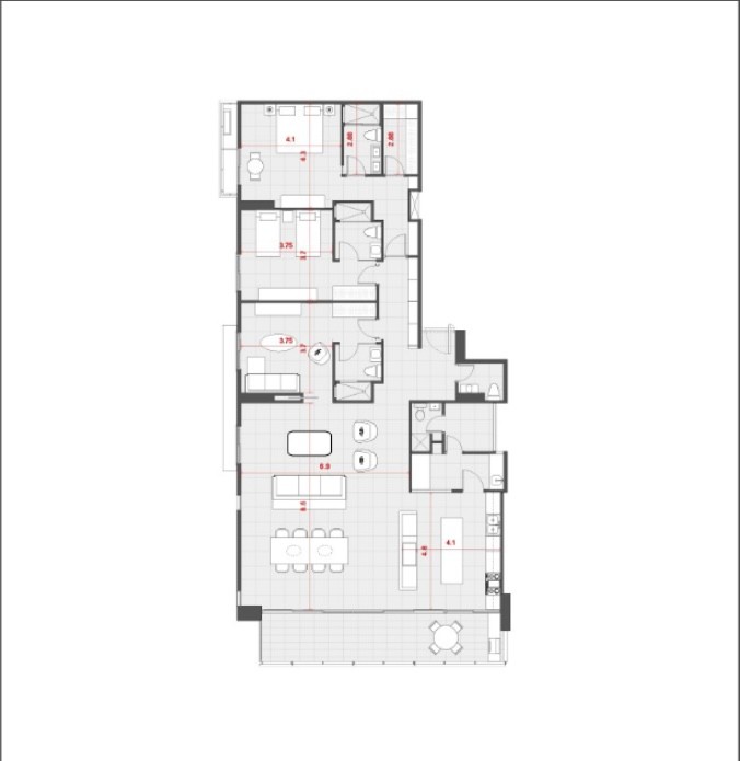 apartamentos - Proyecto de Apto. Piantini 8
