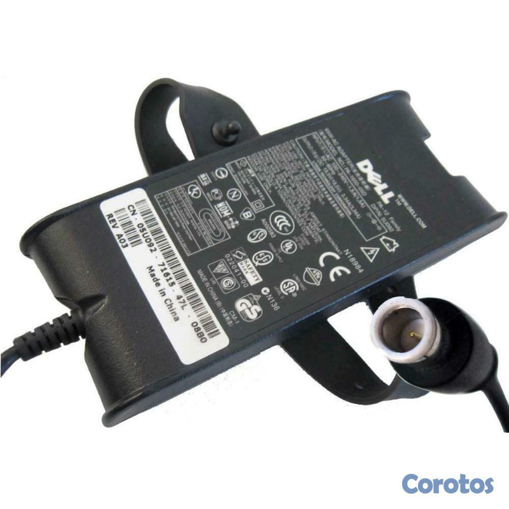 computadoras y laptops - CARGADOR ORIGINAL LAPTOP DELL PUNTA GRUESA 65 WATTS 1.5, IMPUT 19.5V 3.4A